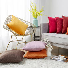 Super Soft Cushion Cover Velvet Pillow Cover For Sofa Living Room Housse De Coussin Decorative Pillows Nordic Decoration 2024 - buy cheap