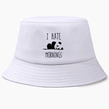 Hate Morning-sombreros de pescador Panama para hombre y mujer, sombrero de pescador de algodón, Hip Hop negro coreano, protector solar para exteriores 2024 - compra barato