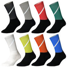 Sport profession Cycling Socks Men Anti Slip Seamless Aero Bike Wearproof Road Bicycle Socks  Reflective safety sock 2024 - buy cheap