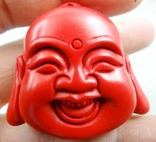 natural stone Quartz crystal Turquoises Chinese Red Cinnabar Buddha head pendant for diy jewelry making necklace Accessories 2024 - buy cheap