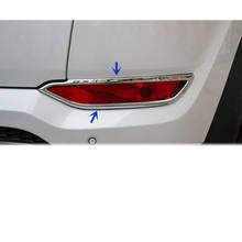 For Hyundai Tucson 2015 2016 2017 2018 Car Rear Tail Fog Light Lamp Detector Frame Stick Styling ABS Chrome Cover Trim 2pcs 2024 - buy cheap