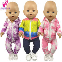 Ropa de muñeca de 17 pulgadas, suéter con capucha para niña de 18 pulgadas, chaqueta de muñeca, juguetes, trajes de muñeca 2024 - compra barato