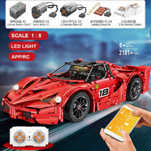 Mould King 13085 Red High-Tech RC Car Compatible Moc-5902 Building Blocks Bricks Educational Toys Birthdays Gifts With App LED 2024 - buy cheap