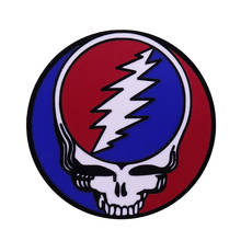 Grateful Dead Steal Your Face lapel pin detailed graphic artwork design rock music fans gift 2024 - buy cheap