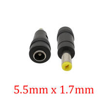 Conectores de enchufe de CC de 5,5x2,1 a 5,5x1,7mm, adaptador de cabezas de conversión macho, 5,5x2,1mm, 5,5x1,7mm, 2/5 uds. 2024 - compra barato