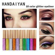 HANDAIYAN Professional Glitter Liquid Eyeliner Sparkling Glitter Eye Party Makeup Colorful Eye Liner Waterproof Lasting TSLM2 2024 - buy cheap