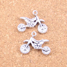 10pcs Charms motorcycle motorcross 17x23mm Antique Pendants,Vintage Tibetan Silver Jewelry,DIY for bracelet necklace 2024 - buy cheap
