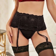 Comeondear Porte Jaretelles Femme Sexy High Waist Lace Garter Panty Hot Sale Plus Size 5XL Jartelles Lace Wedding Garter Belt 2024 - buy cheap