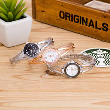 1PCS New Fashion Luxury Rhinestone Watches Women Stainless Steel Quartz Bracelet Watch Ladies Dress Watches Gold Clock 2024 - купить недорого