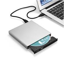 Reprodutor externo de dvd e cd, dispositivo óptico externo de leitura e gravação de dvd e cd, usb 2.0, para laptops e computadores 2024 - compre barato