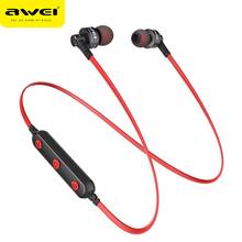 AWEI B990BL Wireless Earphone Bluetooth-compatible Earbuds Sport Headset Stereo Noise Cancelling Earphones For Phones 2024 - buy cheap