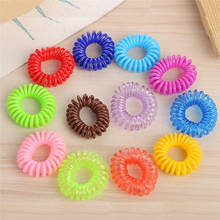 10PCS/Lot New Small Telephone Line Hair Ropes Girls Colorful Elastic Hair Bands Kid Ponytail Holder Tie Gum Hair Accessories 2024 - buy cheap