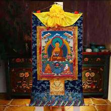 High grade Buddhism Thangka HOME altar WALL Decor Amitabha Sakyamuni Buddha Thang-ga painting Wholesale Buddhist supply large 2024 - buy cheap