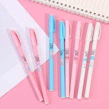 0.38mm Creative Pink Gel Pen Black Gel Ink Escolar Papelaria School Office Stationery Supply 2024 - buy cheap