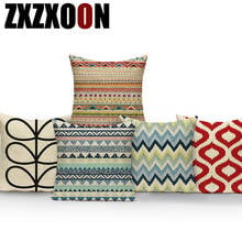 Polyester Stripe Wave Colorful Geometric Decorative Pillows Sofa Home Pillow Cover Cushion Cover for Living Room Decoration 2024 - buy cheap