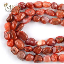 Cuentas de piedra Natural de Carnelian Irregular Chips cuentas sueltas para hacer joyas 4-12mm DIY pulsera collar 15" 2024 - compra barato