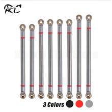 8pcs/set Aluminum Alloy Link Rod Internally Threaded w/ M3 Rod End Set 313mm Wheelbase for 1/10 RC Crawler Axial SCX10 RGT 86100 2024 - buy cheap