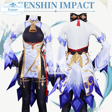 COSSUN-Disfraz de Anime Genshin Impact Ganyu para mujer, traje de fiesta de Halloween, uniforme Gan Yu, novedad de 2021 2024 - compra barato