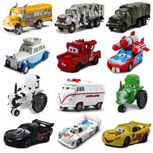 2020 Disney Pixar Toy Car McQueen Mater Cow School Bus Limited Edition 1:55 Diecast Vehicle Metal Alloy Boy Toy Birthday Gift 2024 - buy cheap