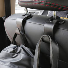 1PCS Auto Car Accessories Universal Car Hanger Car Seat Organizer Bag Hook Seat Headrest Holder Black Accessory Car Storage Clip 2024 - buy cheap