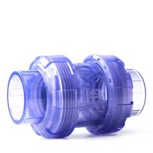 1pcs Transparent 50mm 63mm PVC Ball Valve Union Valve PVC Water Pipe Connector Plumbing Hose Fittings Aquarium Tools 2024 - buy cheap