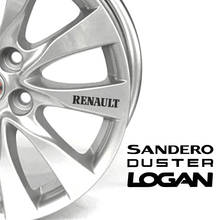 4PCS For Renault Megane Scenic Dacia Duster Sandero Logan Clio Laguna Captur Fluence  Kadjar Wheels door handle decal sticker 2024 - buy cheap
