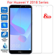 tempered glass screen protector for huawei y5 lite y6 y7 prime pro y9 2018 case cover on y 5 6 7 9 5y 6y 7y 9y protective coque 2024 - buy cheap