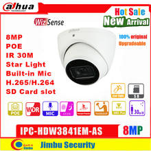 Dahua WizSense-cámara IP CCTV de 8MP, IPC-HDW3841EM-AS Starlight POE, micrófono incorporado, IR LED, IR30m, WDR, cámara web inteligente de videovigilancia 2024 - compra barato