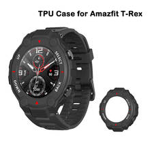 Capa protetora de tpu macio para relógio amazfit t-rex pro, capa protetora, armação e amortecedor para huami amazfit trex apulo protetor 2024 - compre barato