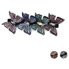 French Design Hair Barrettes - Butterfly Hair Clip for Women Girls Splendid Hair Accessory Ornament for Thick Braids Party Prom 2024 - buy cheap