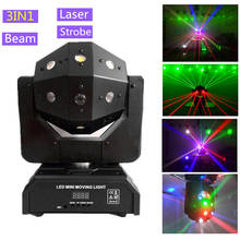 Laser/Beam/Strobe 3IN1 LED16X3W Moving Head Light,DJ Disco Bar Club Show Professional Unlimited Rotate LED Stage Effect Lighting 2024 - buy cheap