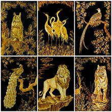 Evershine-Kit de pintura de diamante con Tigre, punto de cruz 5D, bordado de diamantes de imitación, animales, León, decoración de pared 2024 - compra barato
