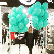 Balões de látex verde de hortelã, balões brancos, 10 polegadas, grossos, vermelho, azul, para decoração de festa de aniversário de casamento, crianças e adultos, suprimentos para globos, com 10 peças 2024 - compre barato