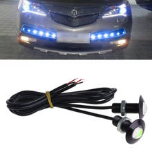 1 Pair Ultra Thin 23mm 12V Car LED Daytime Running Light Eagle Eye Lamp  Blue 2024 - buy cheap