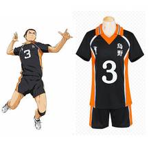 Conjunto de uniforme de equipo Unisex, traje de Anime, Cos, Haikyuu, Azumane, asaho, Cosplay 2024 - compra barato