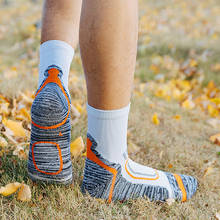 Ushine meias térmicas de basquete, meias esportivas antiderrapantes para caminhada, ciclismo, escalada para inverno 2024 - compre barato