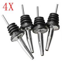 Stainless Steel  Wine Bottle Stopper Hot-sale 4Pcs Bar Supplies Bottle Spout Pourer 2024 - buy cheap