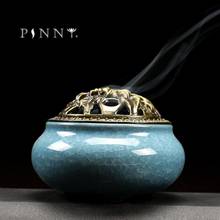 PINNY Chinese Antique Coil Incense Burner Ceramic Cone Censer Gift And Crafts Home Decorations Aroma Furnace Ceramic Metal Craft 2024 - buy cheap