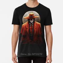 Camiseta unissex de algodão, camiseta para homens do hellsing red bat 2024 - compre barato