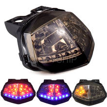 Luces LED traseras para motocicleta, intermitentes para estacionamiento, Kawasaki Ninja 250, 2008, 2009, 2010, 2011, 2012, Ninja 250 2024 - compra barato