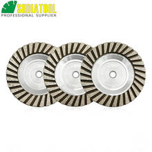 SHDIATOOL 1pc Dia 5"/125mm M14 Thread Aluminum Based Grinding Cup Wheel Grinding Disc Granite Marble Grinding Wheel 2024 - buy cheap