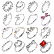 Boosbiy anel de prata para mulheres, joia de animais e zircônia cúbica rosa 2024 - compre barato