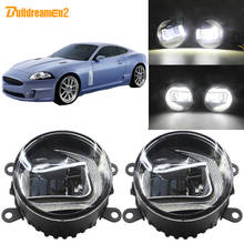 Buildreamen2 For Jaguar XK _J43_ 2006-2013 Car LED Projector Front Bumper Fog Light + DRL Daytime Running Lamp White 90mm 12V 2024 - buy cheap