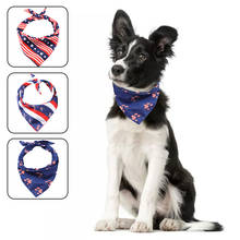 American Flag Dog Triangle Scarf Independence Day Bibs 4th Of July Dog Bandanas Pet Saliva Towels For Small Medium Large Dogs 2024 - buy cheap