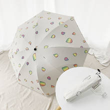 YADA-paraguas plegable Anti-UV para mujer, sombrilla de protección solar con dibujos animados, a prueba de lluvia, YD200162, 2020 Ins 2024 - compra barato
