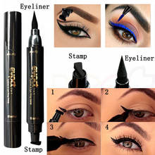 1pc Liquid Colorful Eyeliner Stamp Marker Pencil Waterproof Stamp Double-ended Eye Liner Pen lipgloss Cosmetic Eyliner CE040 2024 - buy cheap