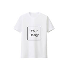 Персональная футболка из 100% чистого хлопка на заказ, мужская и женская футболка с принтом логотипа на заказ, оригинальный дизайн, высокое качество, подарки 2024 - купить недорого