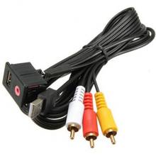 3,5mm Auto Aux adaptador Cable de Audio Cable 3 RCA conector de Cable RCA 2024 - compra barato