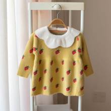 Girls warm Sweater Dress Cute Spring winter Children Knitted Clothes Kids Tops Shirts for girl wool Christmas Dresses 2 5 years 2024 - buy cheap