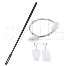 White Plastic Spring Extension Flexible Trumpet Mouthpiece Brush Kit 2024 - buy cheap